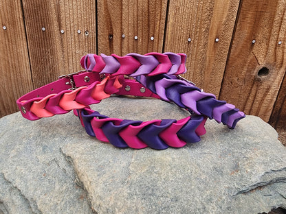 Braided Dog Collar 1"