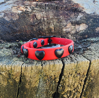 Small Dog Heart Collar