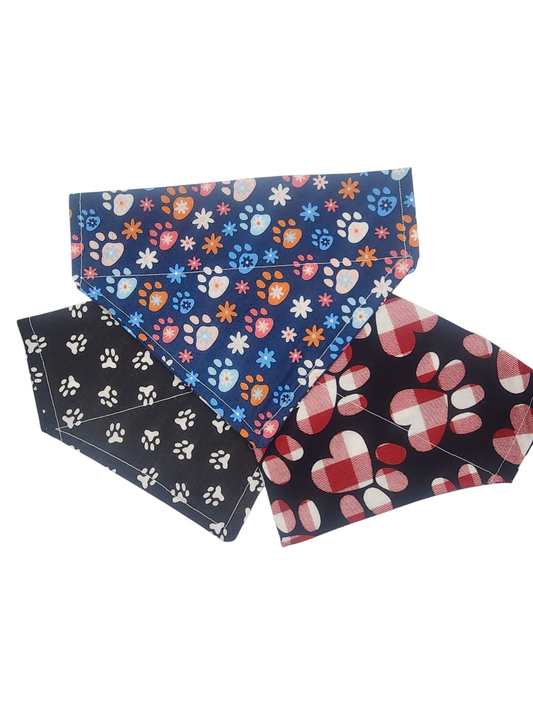 Paw Print Bandanas