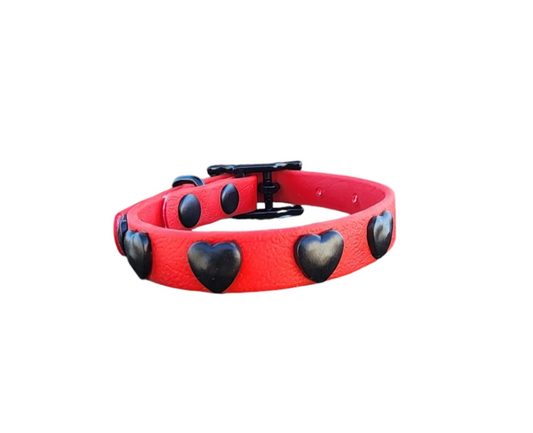 Small Dog Heart Collar