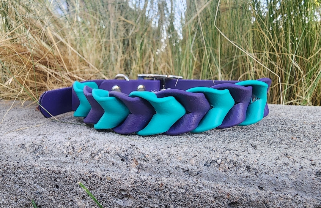 Braided Dog Collar 1"