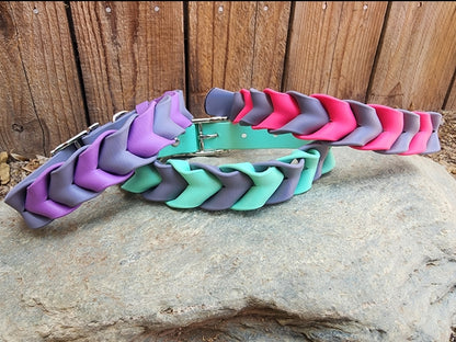 Braided Dog Collar 1"